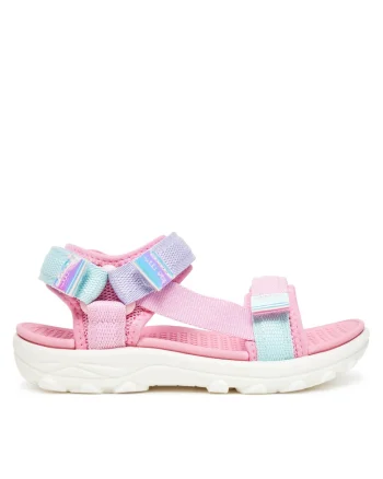 Sandale copii,  roz, tesatura, sistem inchidere Velcro
