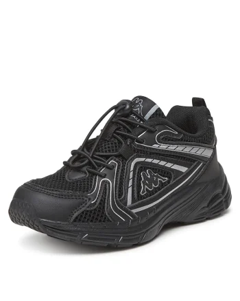 Pantofi copii,  sneakers, confortabili, negru, material sintetic