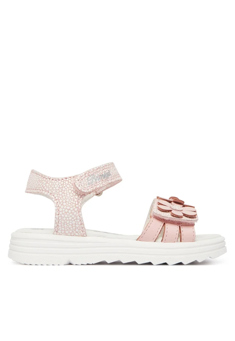 Sandale copii,  piele naturala, roz, velcro