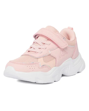 Pantofi copii,  material textil, roz, sistem de inchidere Velcro