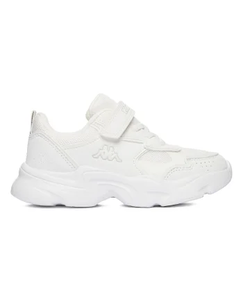 Pantofi copii,  adidasi, alb, textil, sistem inchidere Velcro