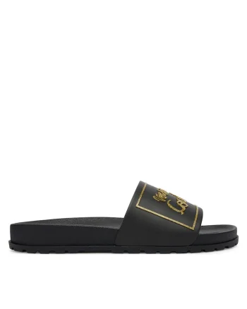 Papuci de dama,  plastic, negru