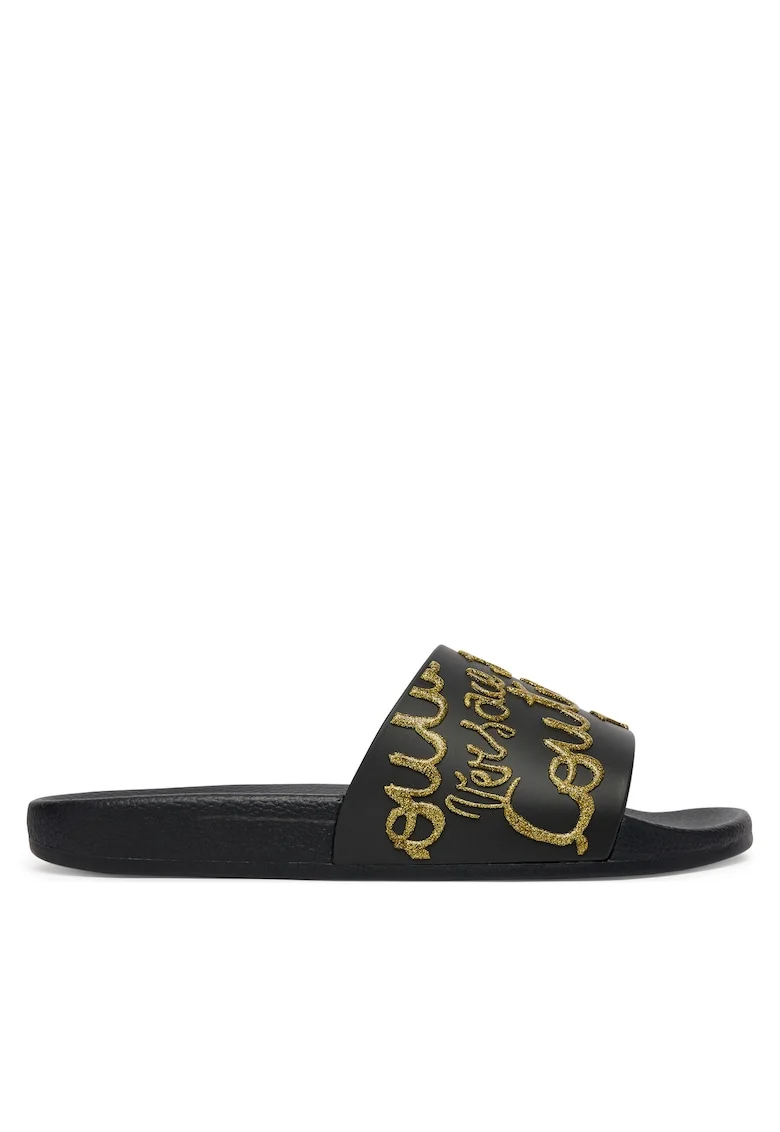 Papuci dama,  plastic, negru