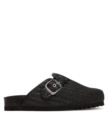 Papuci dama,  plastic, negru