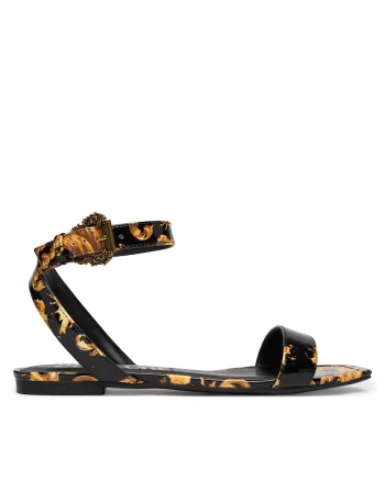 Sandale,  piele ecologica, negru