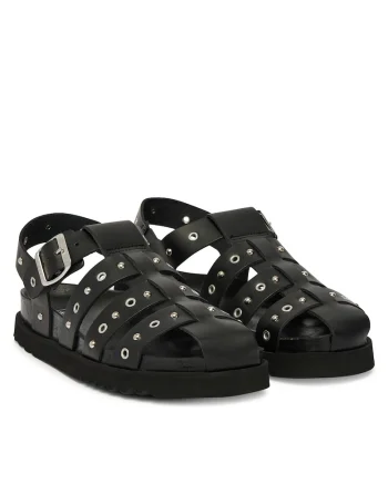 Sandale dama,  piele naturala, negru