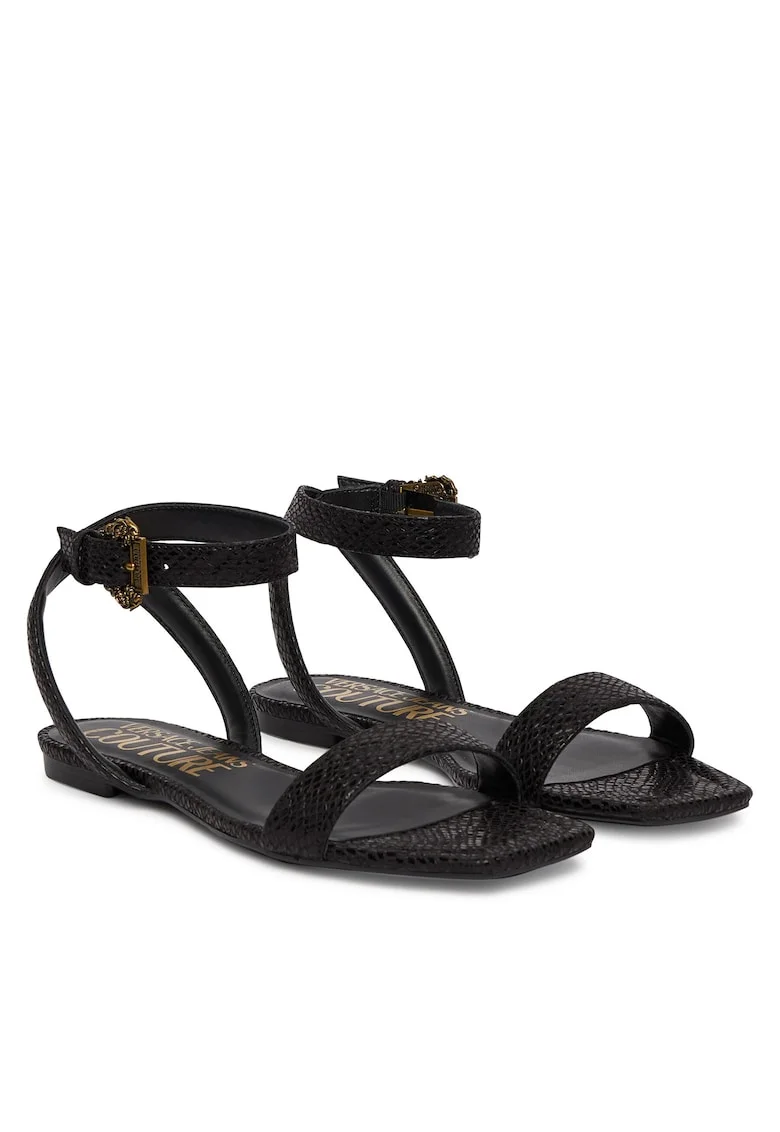 Sandale,  piele, negru