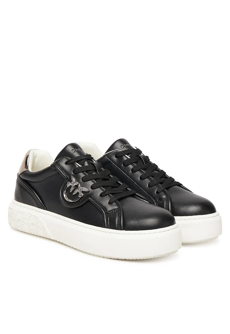 Pantofi dama,  Piele naturala, Negru/Alb,