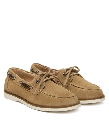 Pantofi dama,  Piele naturala, Bej