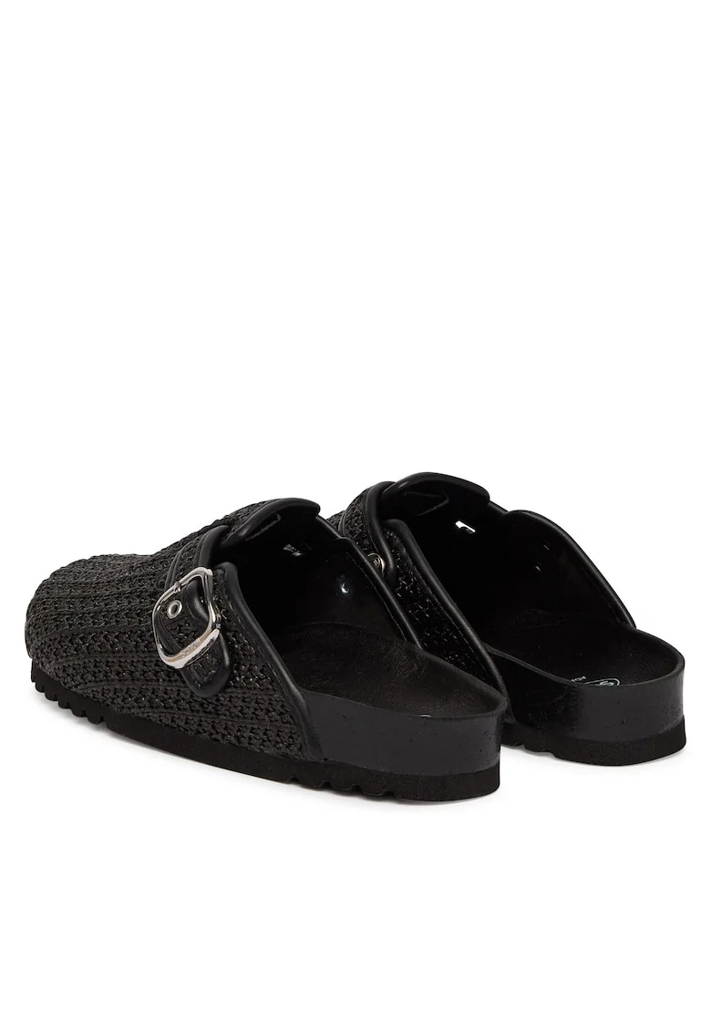 Papuci de dama,  plastic, negru