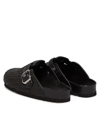 Papuci de dama,  plastic, negru
