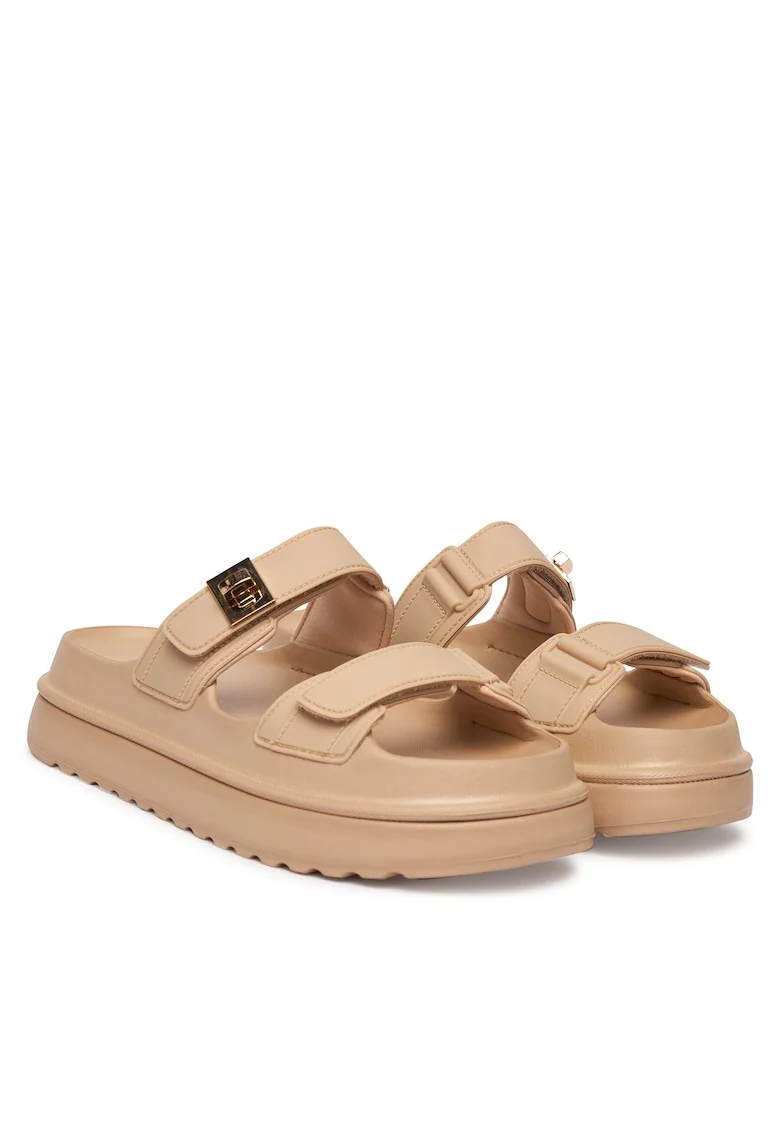 Papuci dama,  piele ecologica, bej