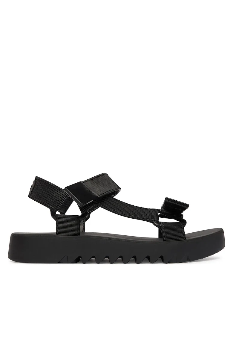 Sandale dama,  material sintetic, negru