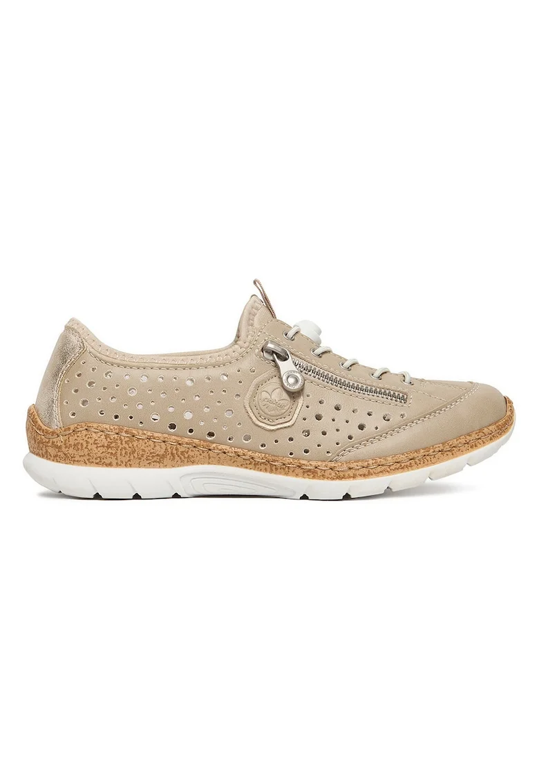 Pantofi dama,  bej, textil N42P6-62