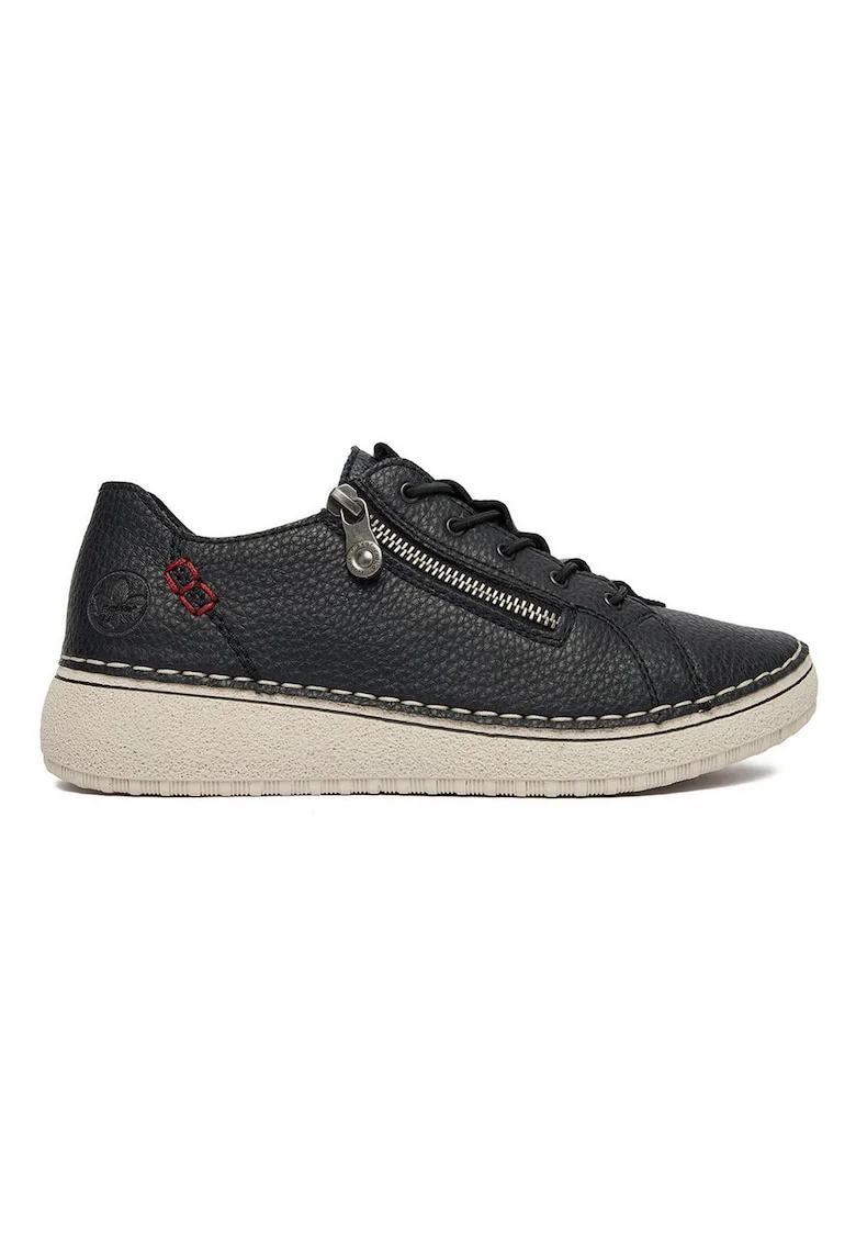 Pantofi dama,  piele naturala, fermoar, albastru