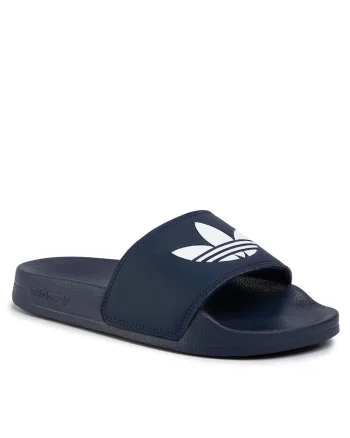 Papuci unisex,  piele ecologica, albastru