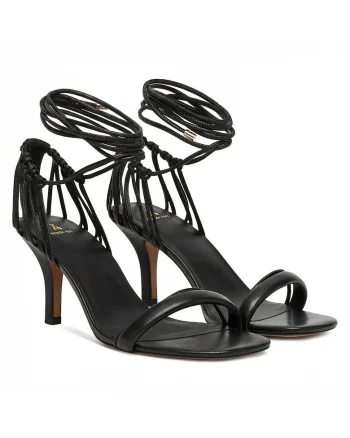 Sandale dama,  piele naturala, Negru