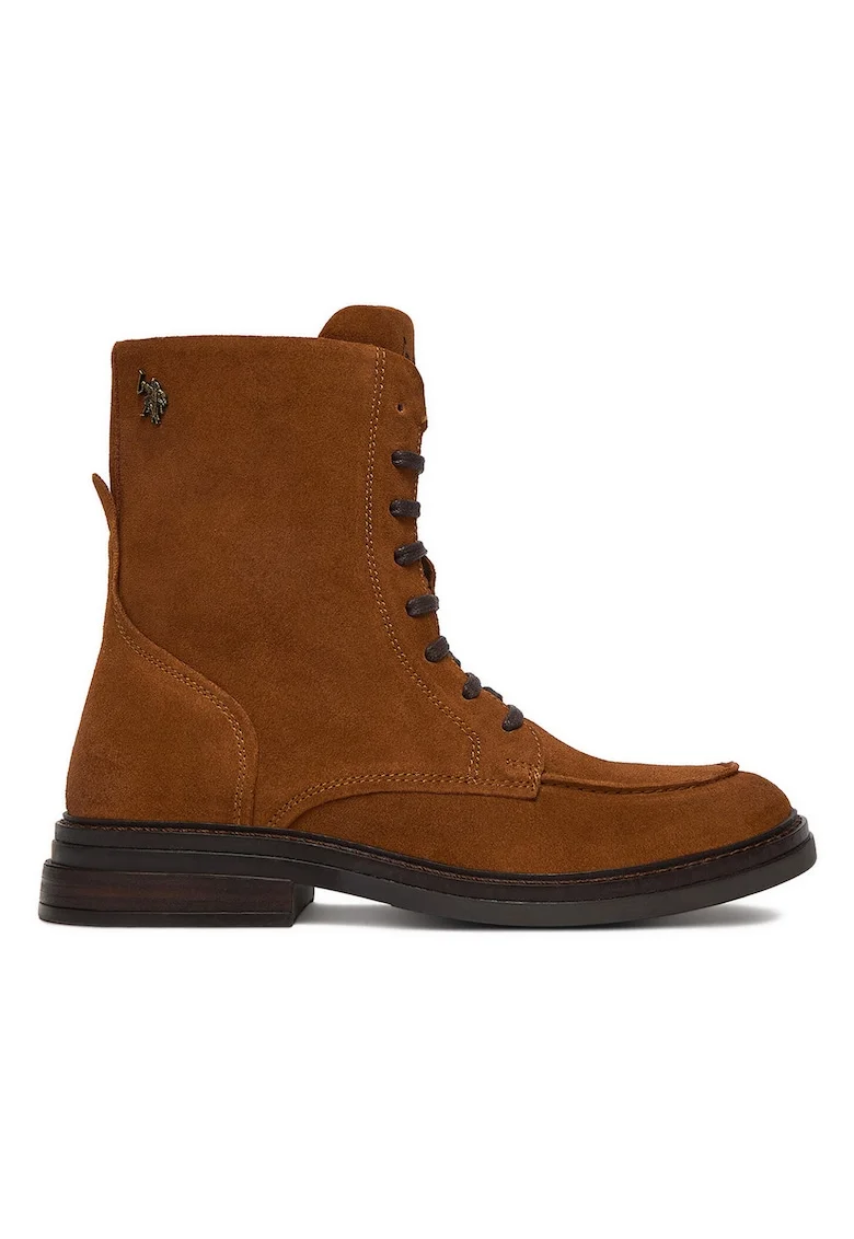 Ghete dama,  piele naturala, maro, elegant, confortabil,