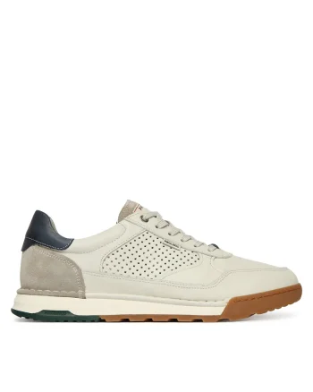 Pantofi barbati,  piele naturala, alb