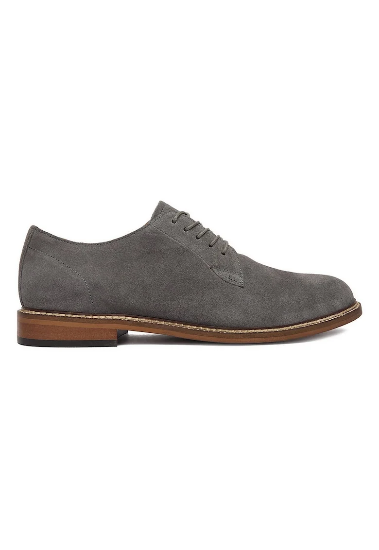 Pantofi barbatesti,  piele naturala, gri