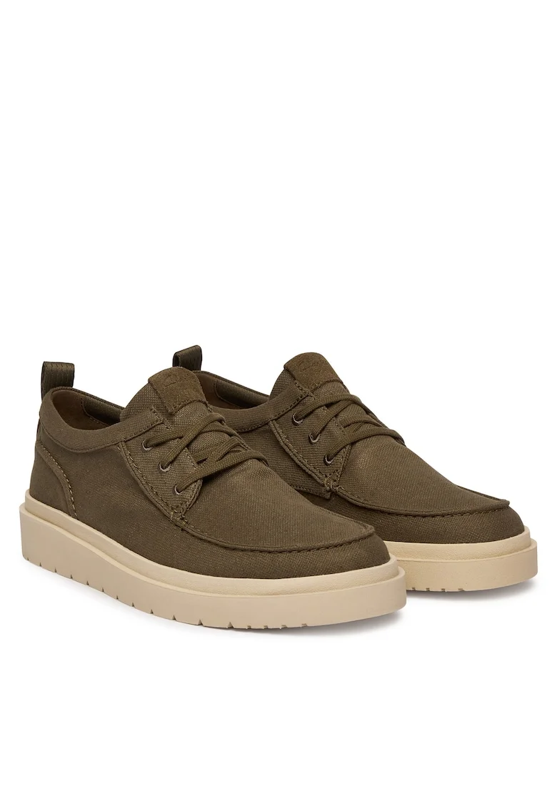Pantofi barbati,  material textil, verde