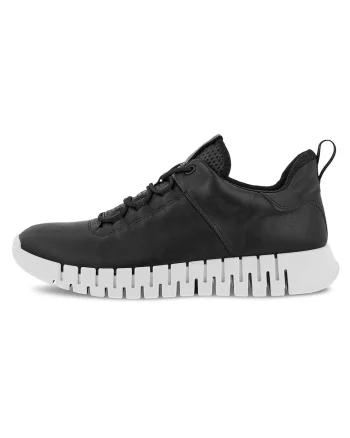 Pantofi barbatesti,  model GRUUV, piele naturala, negru