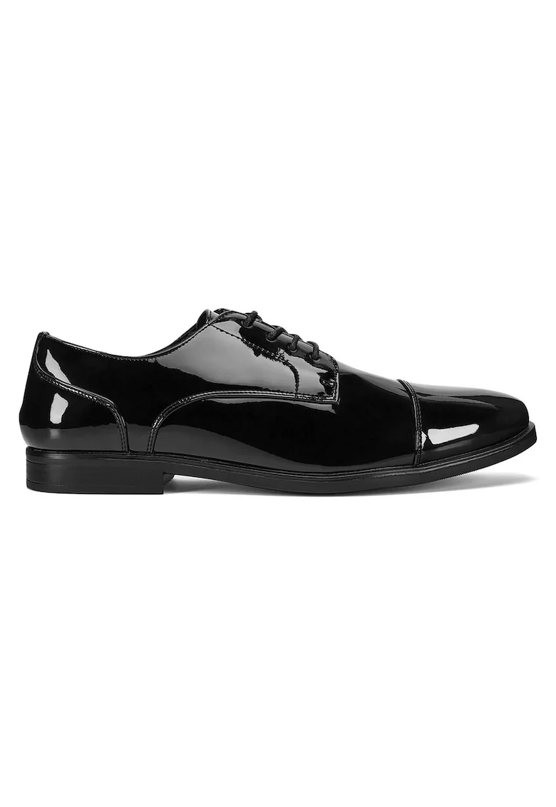 Pantofi barbati,  sintetic, negru,