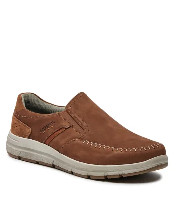 Pantofi barbati,  piele naturala nabuc, maro