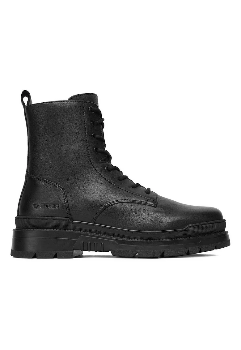 Ghete barbati,  piele naturala, Negru