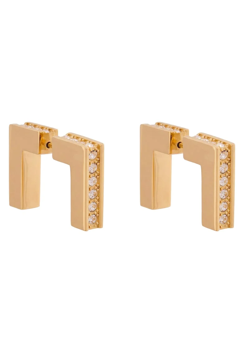 Cercei dama,  auriu, plastic, One Size INTL