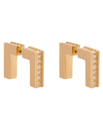 Cercei dama,  auriu, plastic, One Size INTL