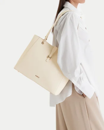 Geanta shopper,  bej, One Size INTL