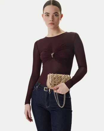 Geanta dama,  piele ecologica, auriu, One Size INTL
