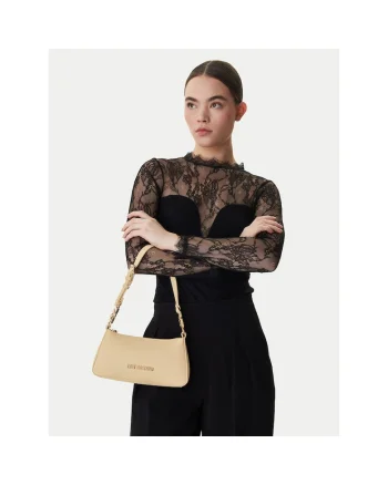 Geanta dama,  piele ecologica, bej, One Size INTL