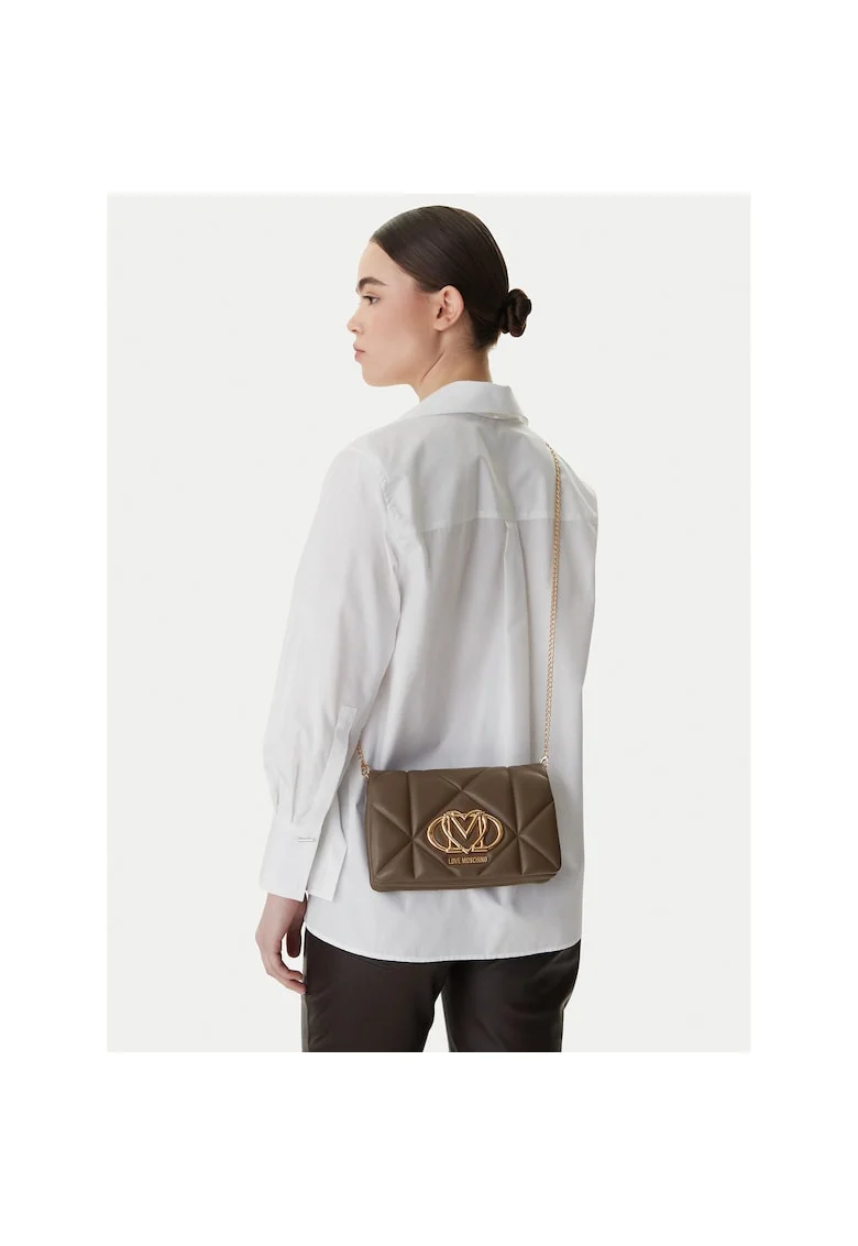 Geanta dama,  piele ecologica, maro, One Size INTL