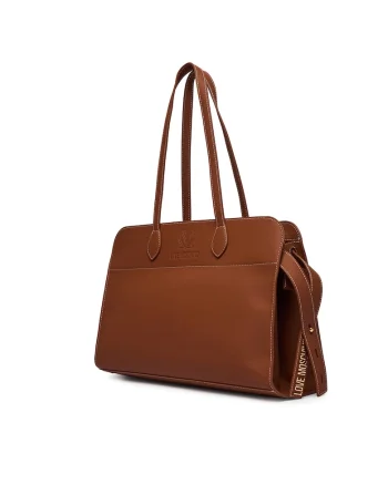 Geanta dama,  piele ecologica, maro, One Size INTL