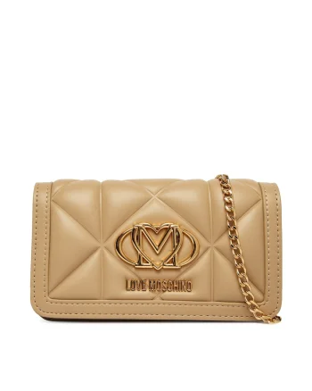 Geanta dama,  piele ecologica, bej, One Size INTL