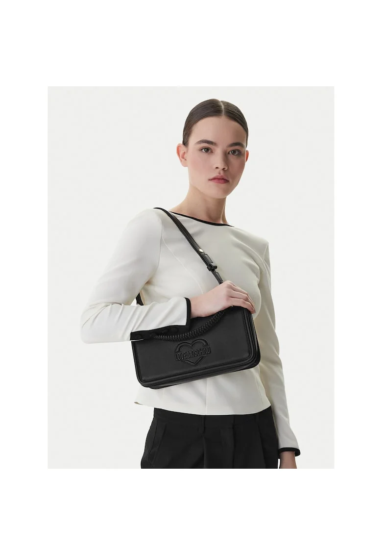 Geanta dama,  piele ecologica, neagra, One Size INTL