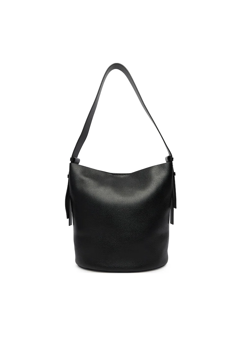 Geanta dama,  piele naturala, neagra, One Size INTL