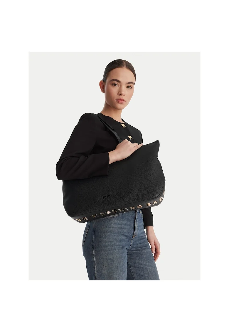 Geanta dama,  piele ecologica,, neagra, One Size INTL