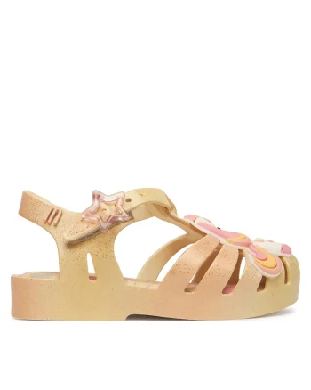 Sandale copii,  galben, material sintetic
