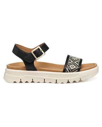 Sandale dama  din piele, Negru