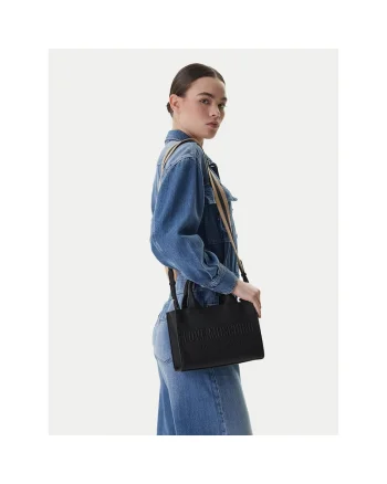Geanta dama,  piele ecologica, neagra, One Size INTL