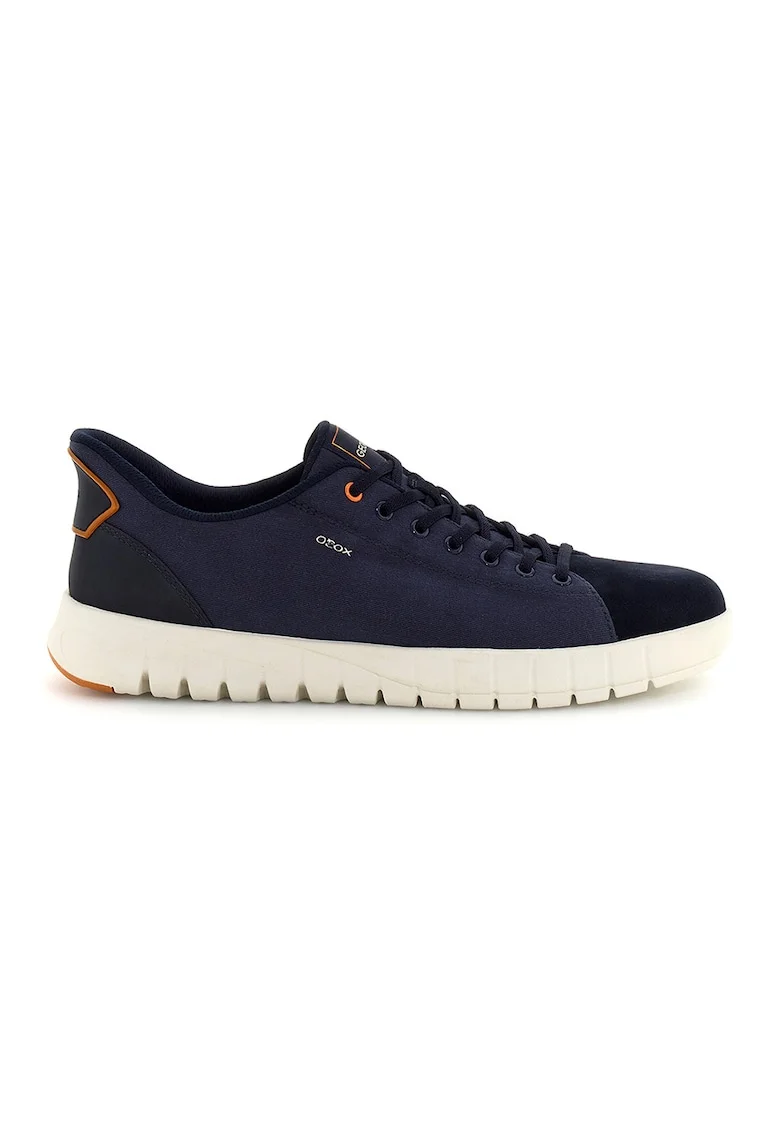 Pantofi sport Flextride Plus de panza cu garnituri de piele intoarsa, Albastru ultramarin