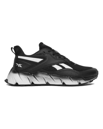 Tenisi barbati,  piele, negru/alb, talpa platforma