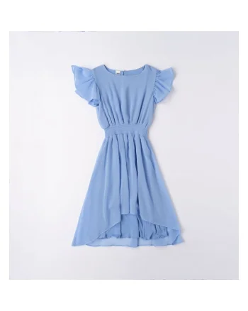 Rochie din voal cu trena pentru fete,  4.6554, Albastru deschis