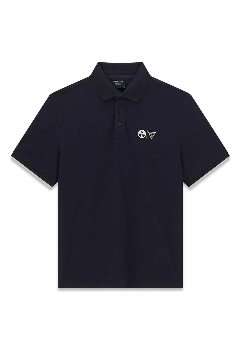 Tricou cu guler polo North Sails, Albastru ultramarin
