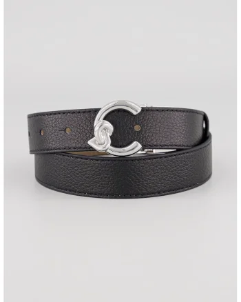 Curea reversibila din piele C-Me, Negru