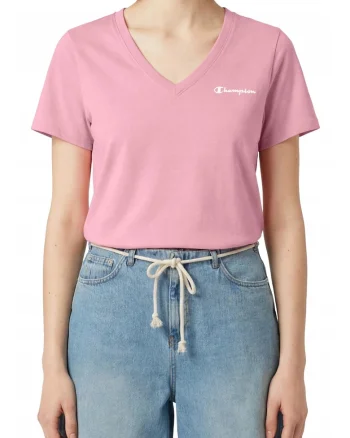 Tricou cu decolteu in V si detaliu logo