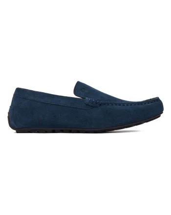 Mocasini barbati  piele naturala, Albastru